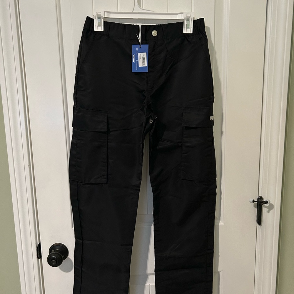 Sixth June Paris Men's Black Cargo Pants Oversized XS